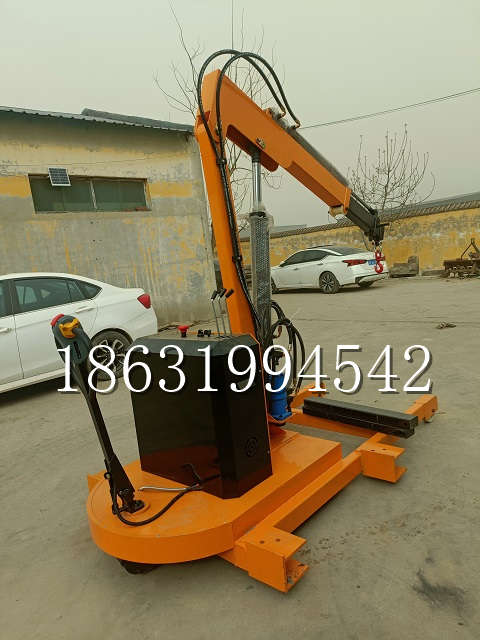 兴安盟自卸车厢随车吊 自制轮式四不像起重机 四驱平板吊 5吨 贵盛